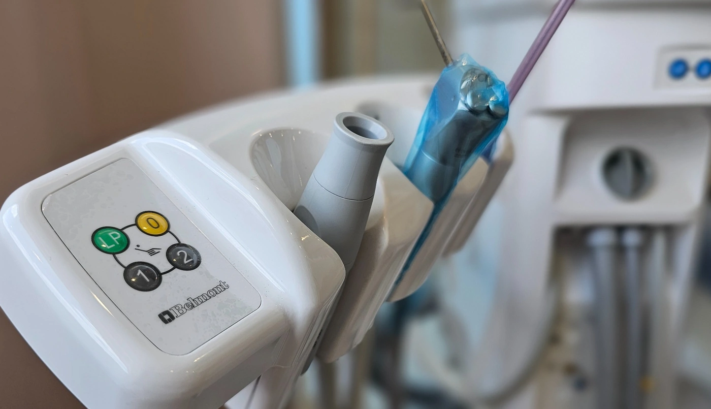 Detail of dental equipment in the clinic